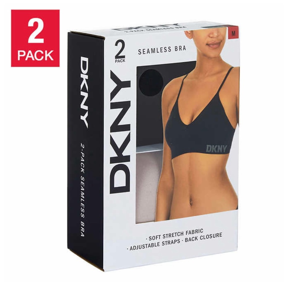New DKNY Ladies’ Seamless Bra, 2-pack